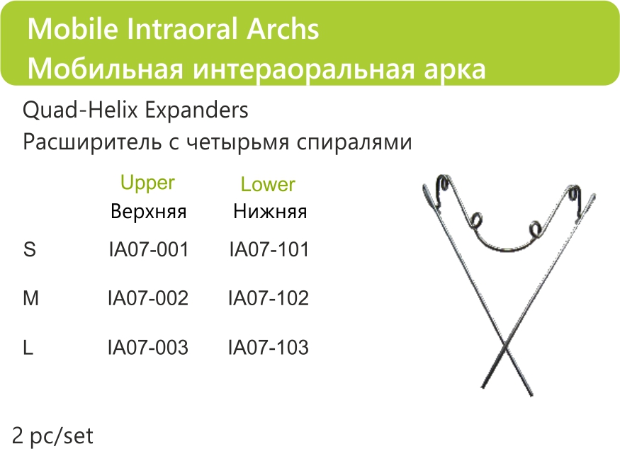 109 Mobile Intraoral Archs