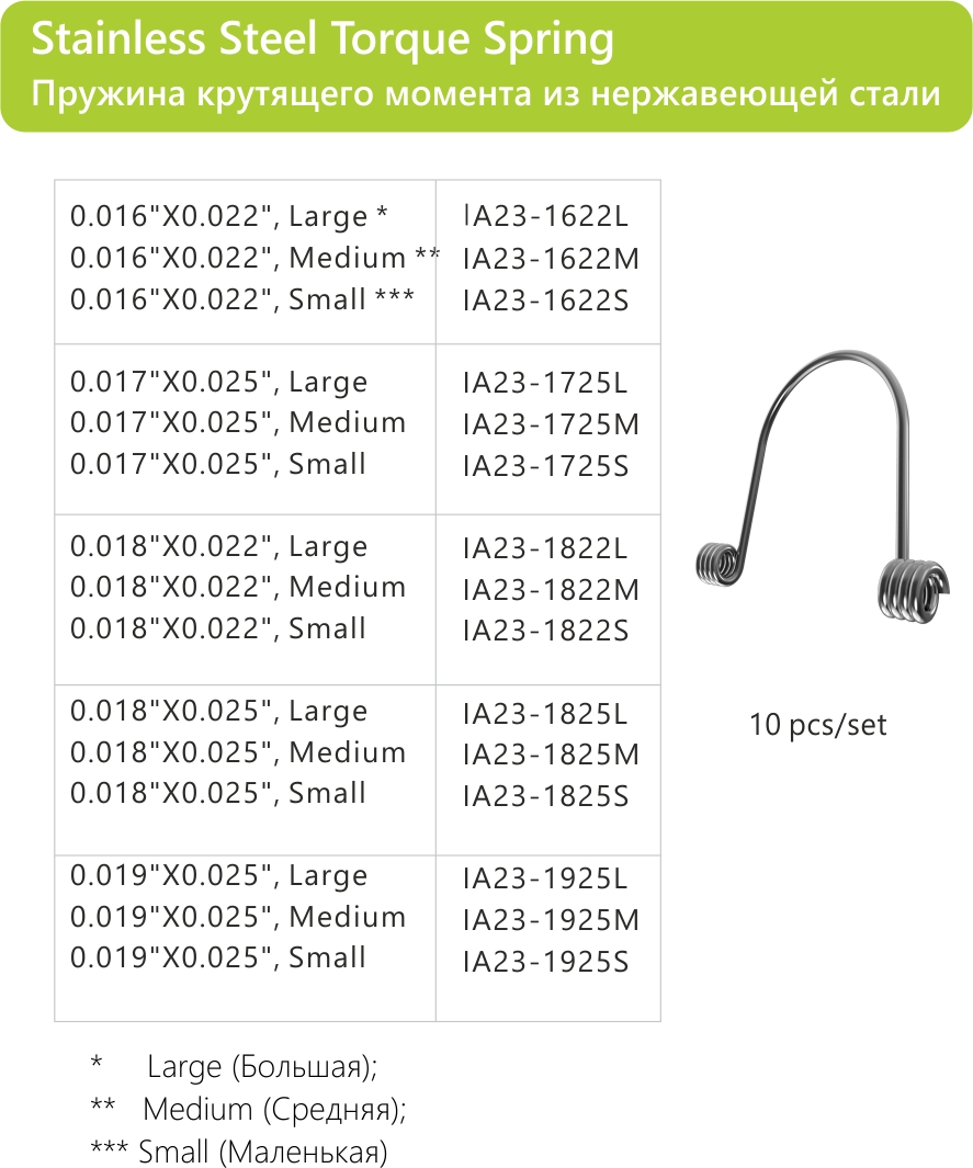 109 Stainless Steel Torque Spring